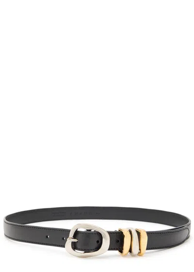 Amanu The Tugela Leather Belt In Black