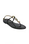 Amanu The Nairobi Sandals Black 001 In Black