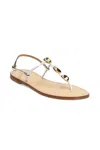 Amanu Women's Nairobi Leather Sandals In White In White