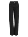 Amapô Back-patch Straight-leg Jeans In Black