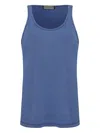 Amapô Cotton-blend Tank Top In Blue