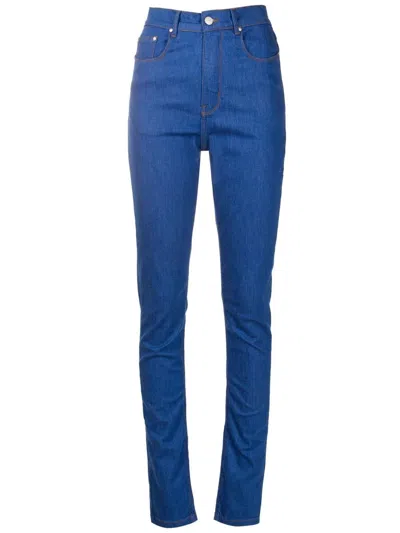 Amapô Five-pocket Skinny Jeans In Blue