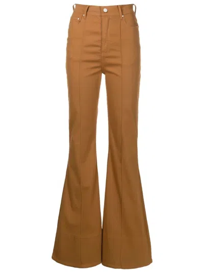 Amapô Flared-leg Cut Trousers In Brown