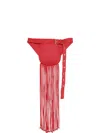 Amapô Fringed Belt Bag In Red