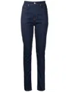 Amapô Logo-patch Skinny Jeans In Blue