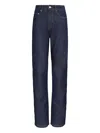 Amapô Patch Denim Straight-leg Jeans In Blue