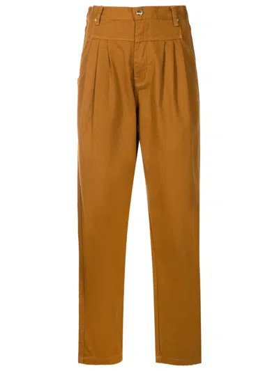 Amapô Hose Mit Falten In Braun