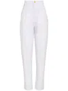 Amapô Pleat-detailing Tapered Trousers In White
