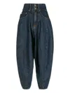 Amapô Pleated Jeans In Blue