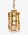 Amara Handmade Rattan Hanging Lampshade, Oval Ceiling Light Fixture