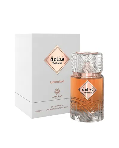 Amaran Unisex Fakhama Unlimited Edp Spray 3.4 oz Fragrances 6294019021758 In Orange