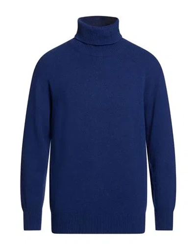 Amaranto Man Turtleneck Navy Size S Wool, Cashmere