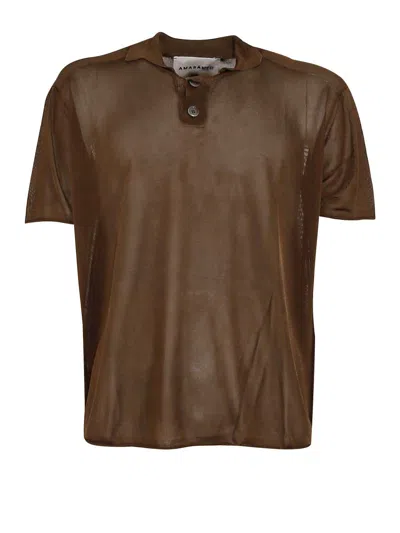 Amaranto Amarant T-shirts Man In Brown