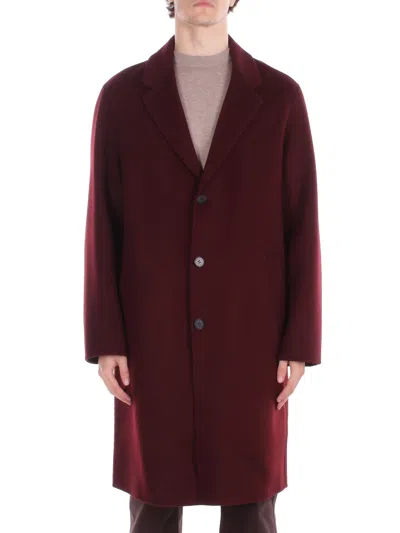 Amaranto Amaranth Man Coat B6f0022 Fu39m Coat Eggplant In Burgundy
