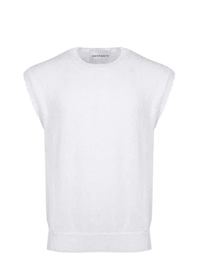 Amaranto Amaranth T-shirt In White