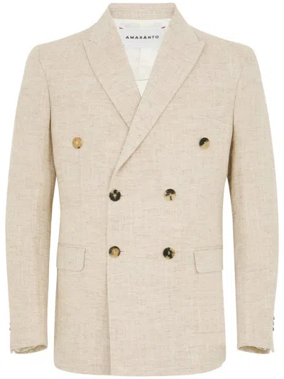 AMARANTO AMARÁNTO ELEGANT DOUBLE-BREASTED BLAZER
