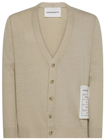 AMARANTO AMARÁNTO LABEL DETAIL CARDIGAN