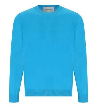 AMARANTO AMARÁNTO LIGHT BLUE PULLOVER