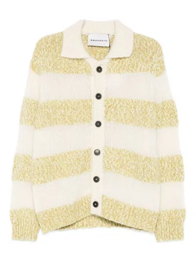 AMARANTO AMARÁNTO POLO-STYLE CARDIGAN