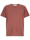 Amaranto Bordeaux Cotton Short-sleeve T-shirt In Red