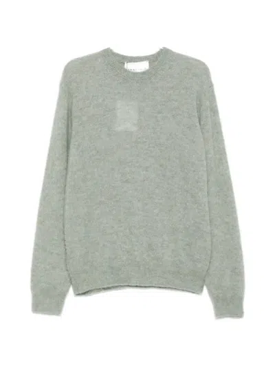 Amaranto Brushed-knit Sweater In Green