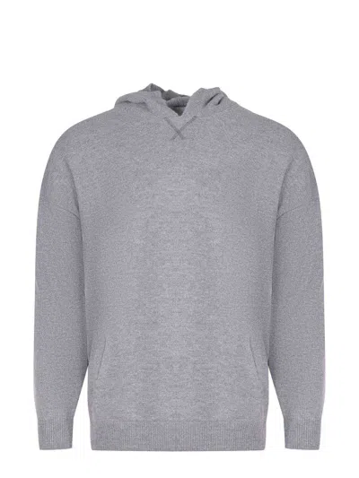 Amaranto Burgundy Sweater In Gray