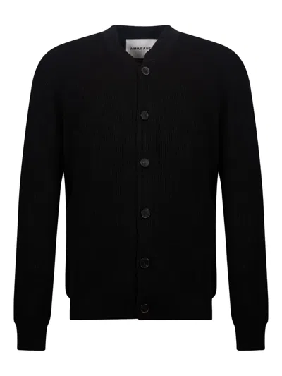 AMARANTO BUTTON CREW-NECK CARDIGAN