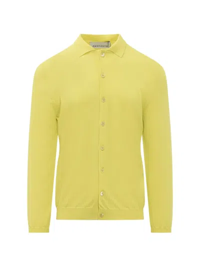 Amaranto Button-down Cardigans In Yellow