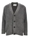 Amaranto Buttoned Cardigan In Gray