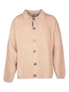 Amaranto Buttoned Cardigan In Pink
