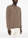 BUTTON-PLACKET SWEATER