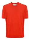 Amaranto Knitted T-shirt In Light Red