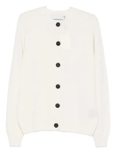 Amaranto Cardigan Asbestos In White