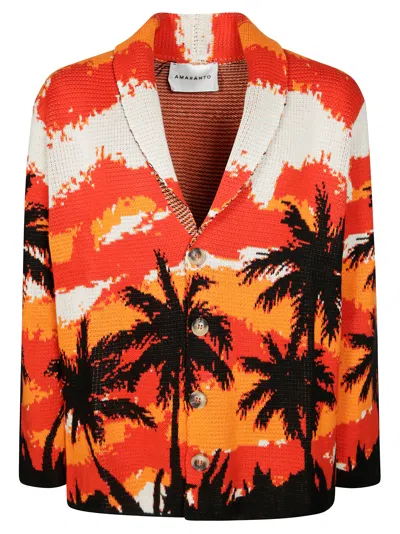 Amaranto Cardigan Giacca In Orange
