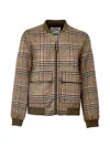 CHECKED BOMBER JACKET