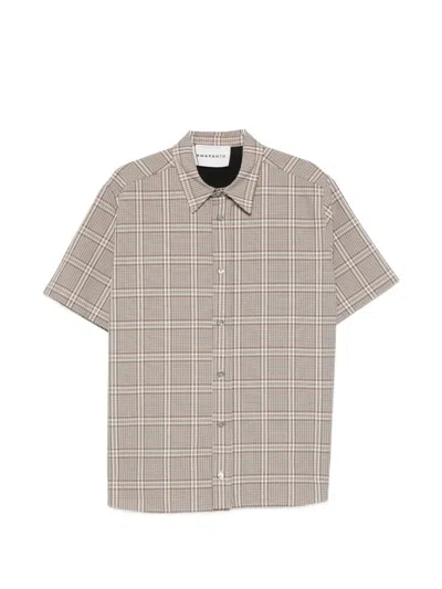 Amaranto Checked Short-sleeve Shirt In Multi