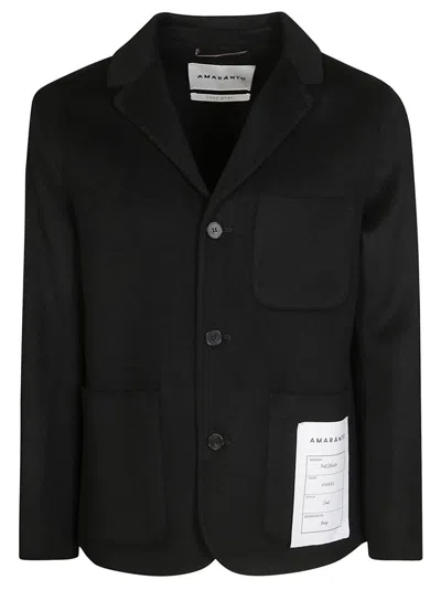 AMARANTO CLASSIC BLACK JACKET WITH NOTCHED COLLAR