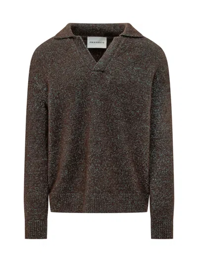 Amaranto Classic Polo Shirt In Fondente