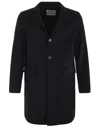 Amaranto Outdoor Wool Coat In Black