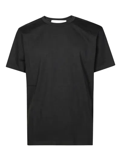 Amaranto Cotton T-shirt In Black