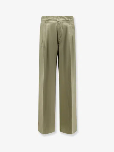 Amaranto Cotton Trousers In Green