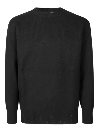 Amaranto Crew-neck Sweater In Black