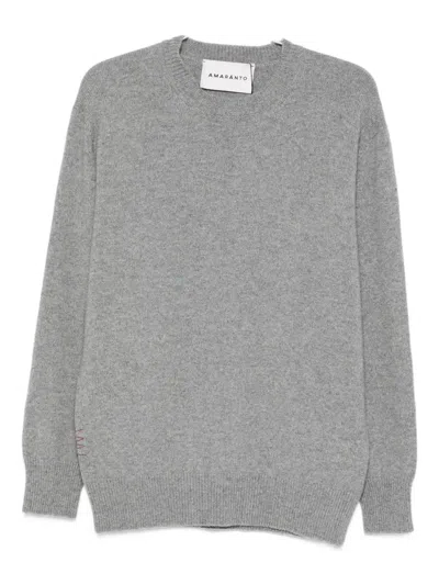 Amaranto Crew Neck Sweater In Gray