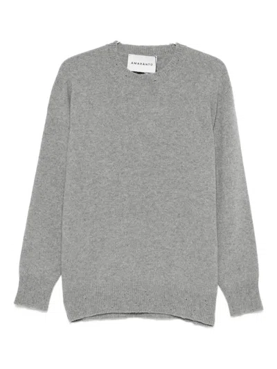 Amaranto Crew-neck Sweater In Gray