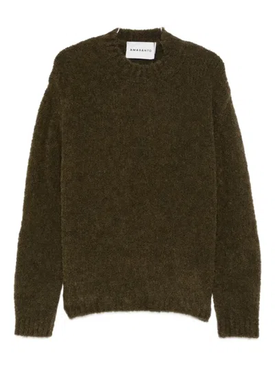Amaranto Crew-neck Sweater In Green