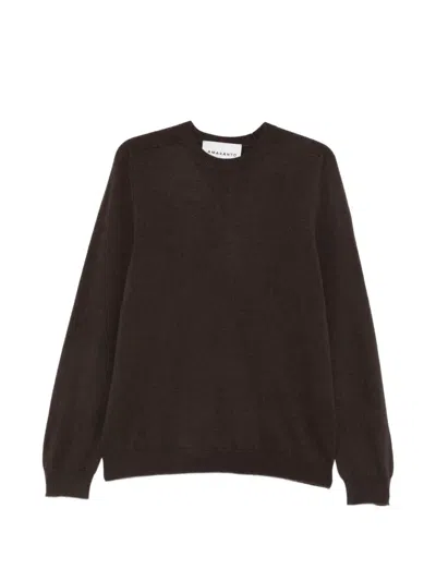 Amaranto Crew-neck Sweater In Brown