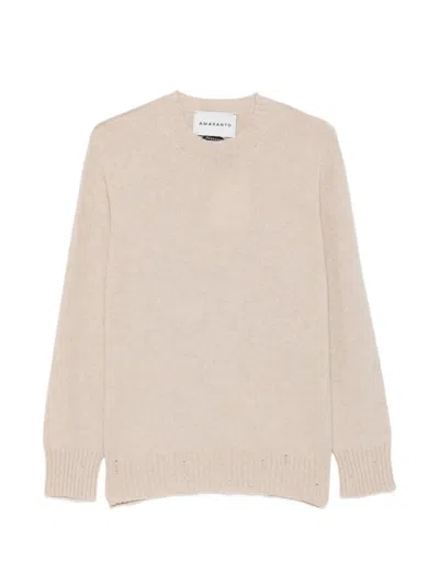 Amaranto Crew-neck Sweater In Neutrals