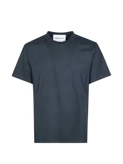 Amaranto Crew-neck T-shirt In Blue