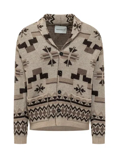 Amaranto Cropped Cardigan In Avorio