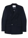 Amaranto Double-breasted Blazer In Blue